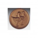 Emblem D=50mm Taube Modeneser,  bronzefarben, siber- oder...