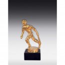 Figur Badmintonspielerin Bronze, Glanz-Gold, Glanz-Silber...