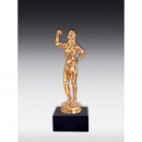 Figur Bodybuilderin Bronze, Glanz-Gold, Glanz-Silber oder...