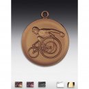 Medaille Rollstuhlfahrer mit se  50mm,  bronzefarben,...
