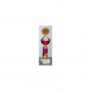 Pokal Viola pink-gold H=300 mm D=80 mm