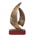 Figur Pokal Trophäe Segeln 275mm auf Holzsockel in Magoni-Look Figur Pokal Trophäe Segeln 275mm auf Holzsockel in...