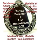 Gravur auf Medaille Gravur auf Medaille