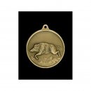 Jagdmedaille Keiler bronzefarben Ø40mm mit Öse und Ring Jagdmedaille Keiler bronzefarben Ø40mm mit...