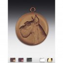 Medaille Riesenschnauzer mit Öse 50mm, bronzefarben,...