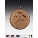 Medaille Setter mit Öse 50mm, bronzefarben, siber- oder...